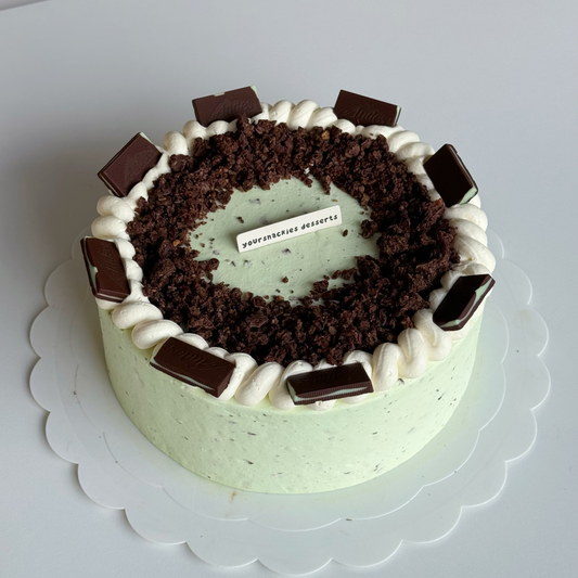 Mint Chocolate w/ Raw Chocolate Cake