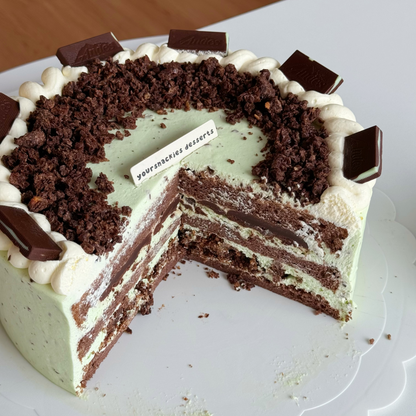 Mint Chocolate w/ Raw Chocolate Cake