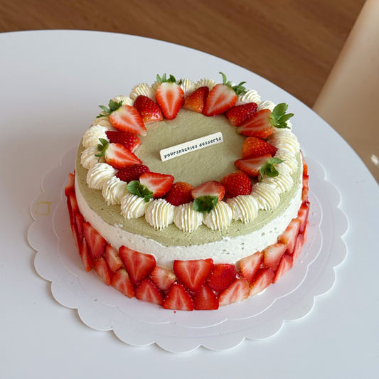 Tie Guan Yin Strawberry Cake