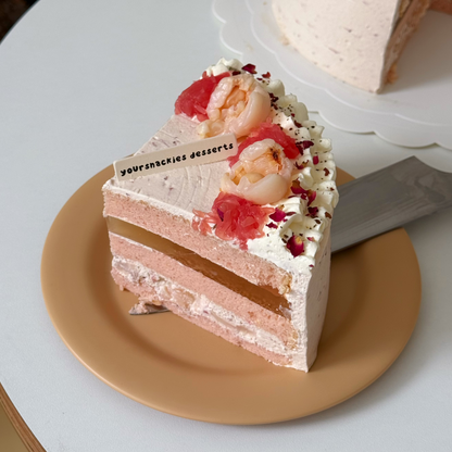 Refreshing Lychee Yuzu Cake